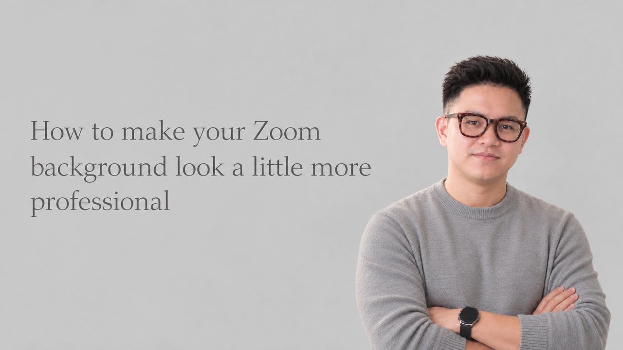 Thumbnail option A, a plain gray design with a long sentence