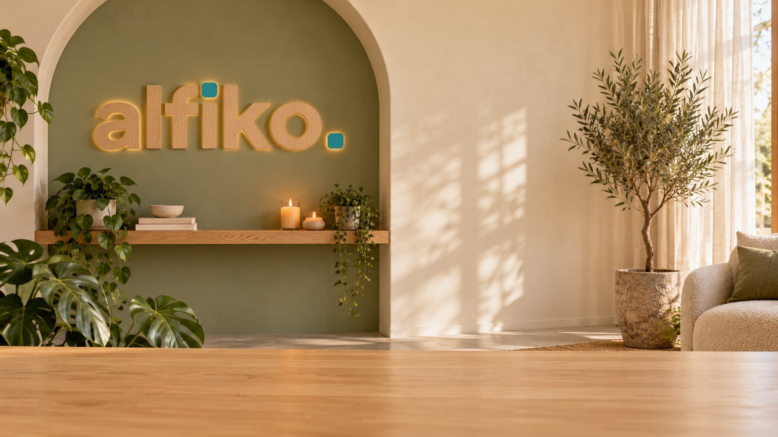Wellness podcast studio